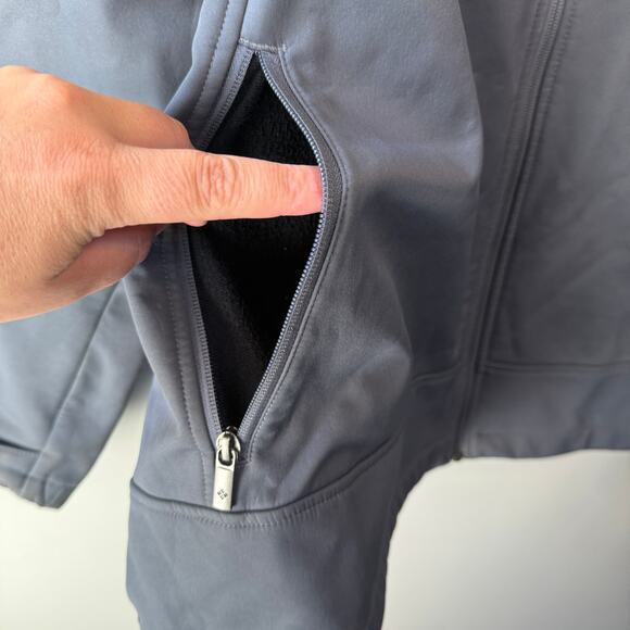 Columbia Men's Fleece Lined Prime Peak Softshell Jacket Gray Size 2X - Picture 4 of 8